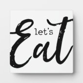 Laten we eten | Keukenbordje Fotoplaat (Voorkant)