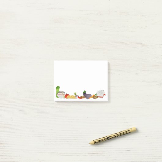 Laten we eten! post-it® notes (Op bureau)