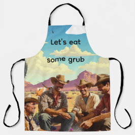 Laten we eten schort