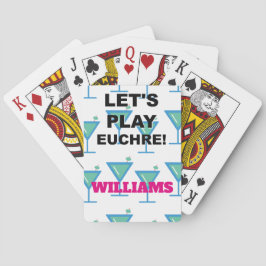 Laten we Euchre spelen! Martini Design Pokerkaarten