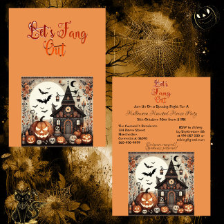 Laten we Fang Out Script Modern Haunted House Part Kaart