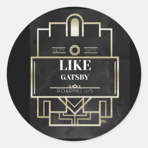 Laten we feest als Gatsby Sticker
