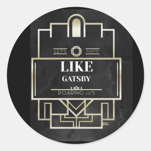 Laten we feest als Gatsby Sticker (Voorkant)