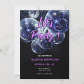 Laten we feest disco bal kaart (Voorkant)