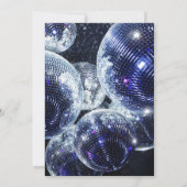 Laten we feest disco bal kaart (Achterkant)