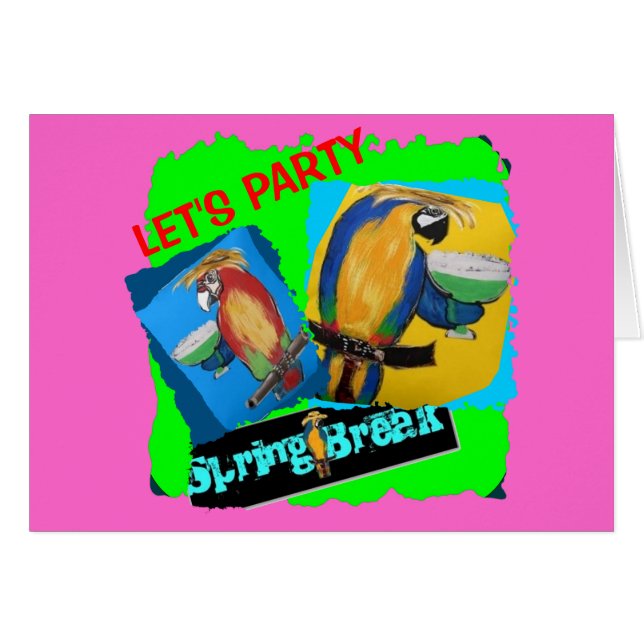 Laten we feest houden - Parrots (Voorkant Horizontaal)