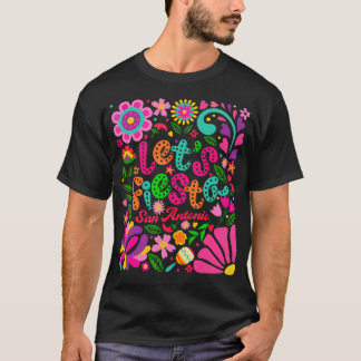 Laten we Feest San Antonio Cinco De Mayo T-shirt