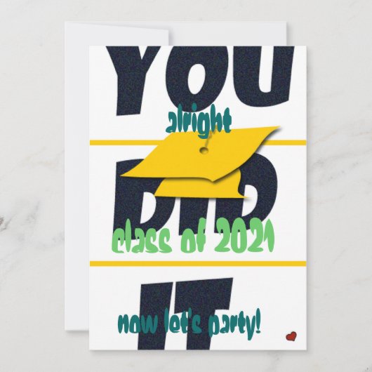 Laten we feest uitnodiging (Voorkant)