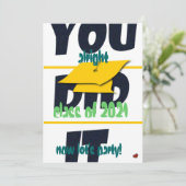 Laten we feest uitnodiging (Staand voorkant)