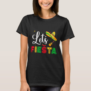 Laten we feest vieren Cinco De Mayo Mexicaans Fees T-shirt