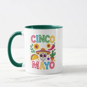 Laten we feest vieren Cinque De Mayo mok – Kleurri