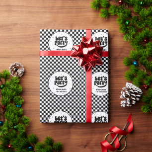 Laten we feest vieren Gelukkig kerel Verjaardag Cadeaupapier