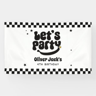 Laten we feest vieren Gelukkig kerel Verjaardag Spandoek