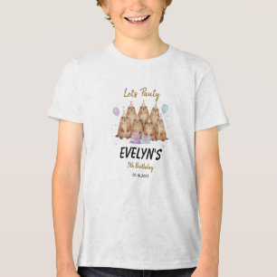 Laten we feest vieren Groundhog 5e verjaardag – Le Tri-Blend Shirt