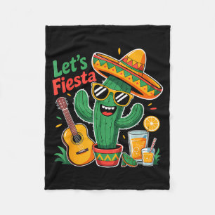 Laten we feest vieren Mexicaans 5 de mayo grappig Fleece Deken