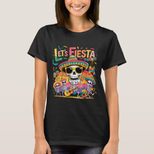 Laten we feest vieren Mexicaans 5 de mayo grappig T-shirt