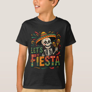 Laten we feest vieren Mexicaans 5 de mayo grappig T-shirt