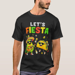 Laten we feest vieren Mexicaanse taco voor kind jo T-shirt