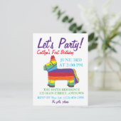 Laten we feest vieren op de dag van de dag van de  uitnodiging briefkaart (Staand voorkant)