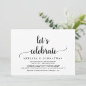 Laten we feest vieren, Rustic Wedding Elopement Pa Kaart (Staand voorkant)