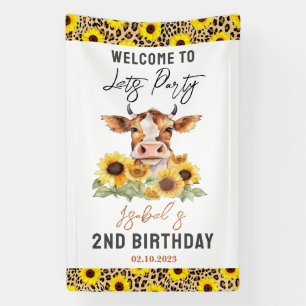Laten we feest vieren tot de koeien thuiskomen 2e  spandoek