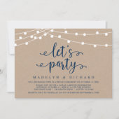 Laten we feest vieren, weddenschap-feest-feest I Kaart (Voorkant)