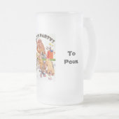 Laten we feestapen matglas bierpul (Voorkant rechts)