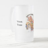 Laten we feestapen matglas bierpul (Voorkant links)