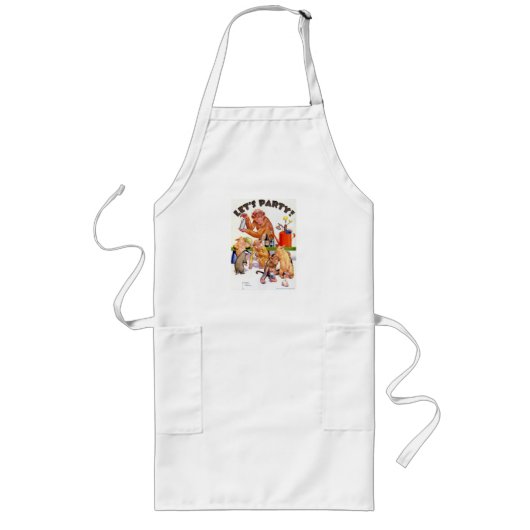 Laten we feestapen Monkey Shines Schort (Voorkant)