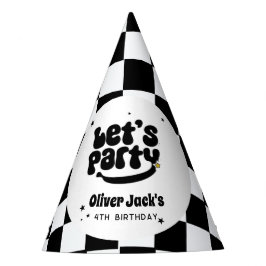 Laten we feestelijke kerel verjaardag feesthoedjes