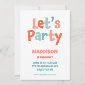 Laten we feestelijke uitnodigingen houden voor kin (Voorkant)