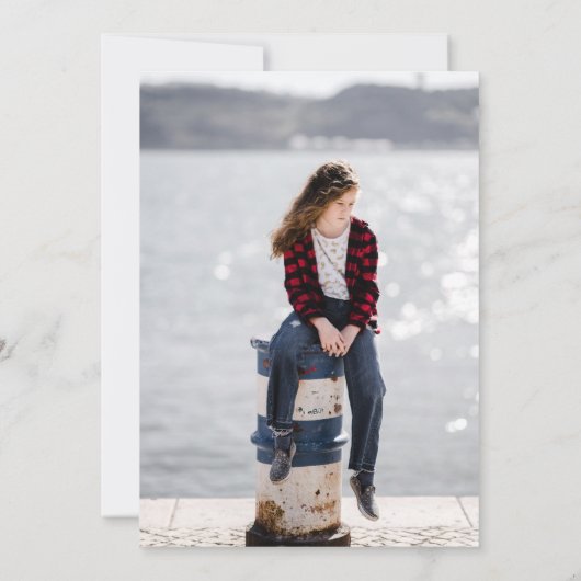 Laten we feestelijke uitnodigingen houden voor kin (Achterkant)