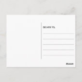 Laten we feestelijke zwarte gouden neon tropische  briefkaart (Achterkant)