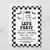 Laten we feesten 1e verjaardag Halloween Party Kaart (Voorkant)