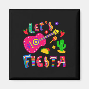 Laten we feesten 5 Cinco De Mayo Voor Vrouwen Mann Magneet
