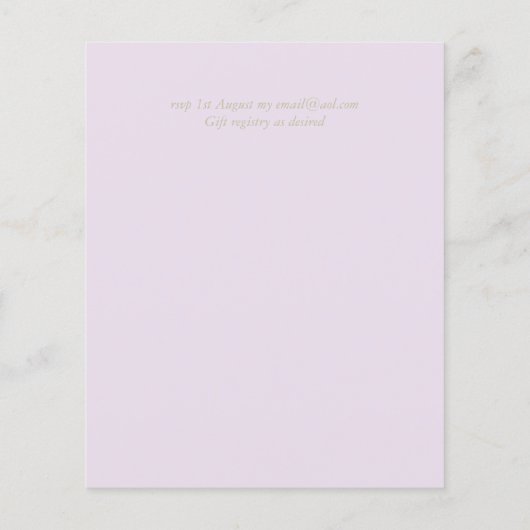 Laten we feesten Aankondiging van de trouwerij na  (Achterkant)