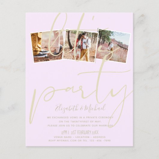 Laten we feesten Aankondiging van de trouwerij na  (Voorkant)