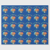 Laten we feesten alsof het 1969 is! cadeaupapier (Vlak)