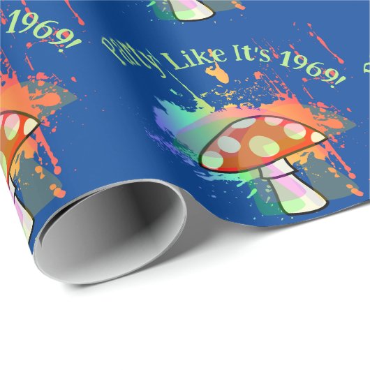 Laten we feesten alsof het 1969 is! cadeaupapier (Rol Hoek)