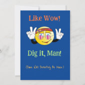 Laten we feesten alsof het 1969 is Feestje Kaart (Achterkant)