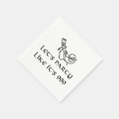 Laten we feesten alsof het 999 is servet (Hoek)