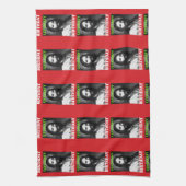 Laten we feesten alsof het mijn verjaardag is theedoek (Verticaal)