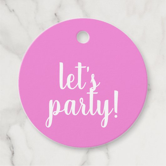 Laten we feesten - bedankjes labels (Voorkant)