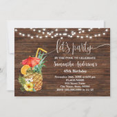 Laten we feesten bij het zwembad volwassenen verja kaart (Voorkant)