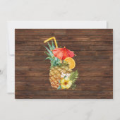 Laten we feesten bij het zwembad volwassenen verja kaart (Achterkant)