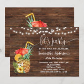 Laten we feesten bij het zwembad volwassenen verja kaart (Voorkant / Achterkant)