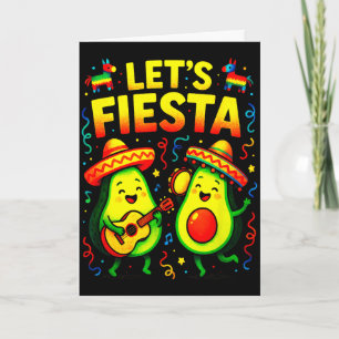 Laten we feesten - cinco mayo Mexicaanse danspret  Kaart