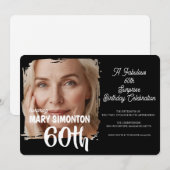 Laten we feesten! Een fabuleus 60e verjaardagsfees Kaart (Voorkant / Achterkant)