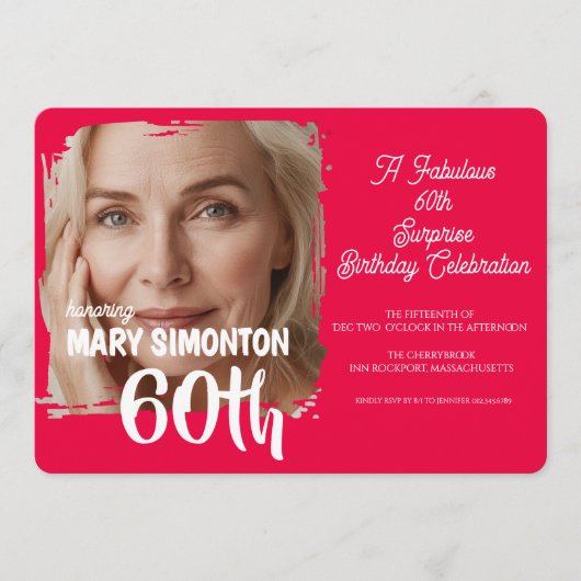 Laten we feesten! Een fabuleus 60ste verjaassurpri Kaart (Voorkant)