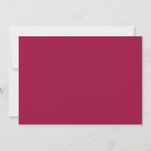 Laten we feesten | Eenvoudig Script Maroon Red Ver Kaart (Achterkant)
